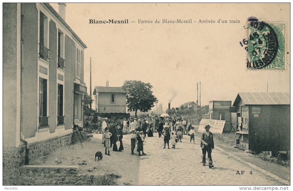 BLANC MESNIL - Entrée De Blanc Mesnil - Arrivée D'un Train (belle Animation) - Le Blanc-Mesnil