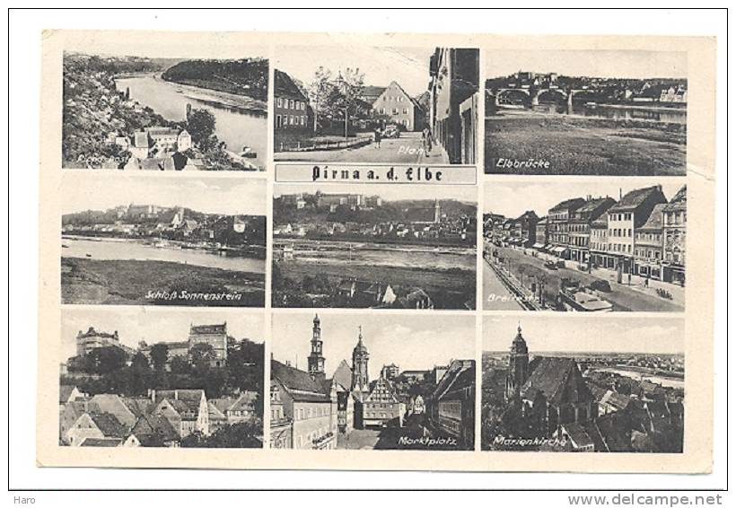 PIRNA A.d. Elbe  - 9 Sicht (1597)sf54 - Pirna