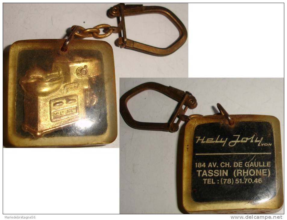 PORTE-CLéS VINTAGE*INCLUSION*MACHINES INDUSTRIELLES HELY JOLY LYON - Key-rings