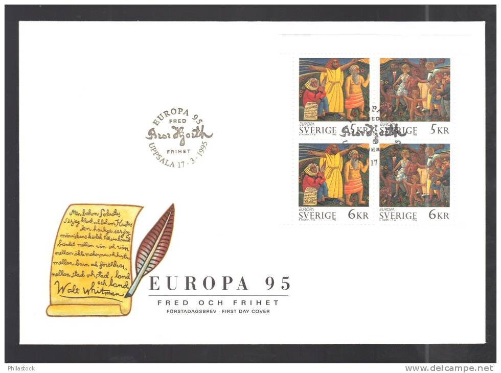 SUEDE N° C 1853 Obl. S/ Enveloppe FDC Illustrée - FDC