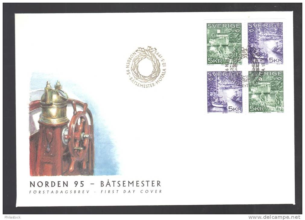 SUEDE N° 1865 & 1866 Obl. S/ Enveloppe FDC Illustrée - FDC