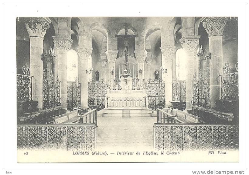 LORMES - Intérieur De L'Eglise, Le Choeur (1088) - Lormes