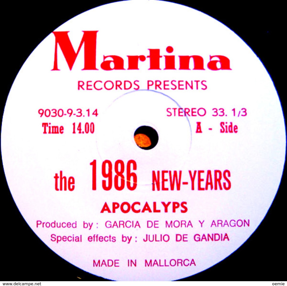 THE 1986 NEW YEARS APOCALYPS  °  MARTINA RECORDS - Otros - Canción Española