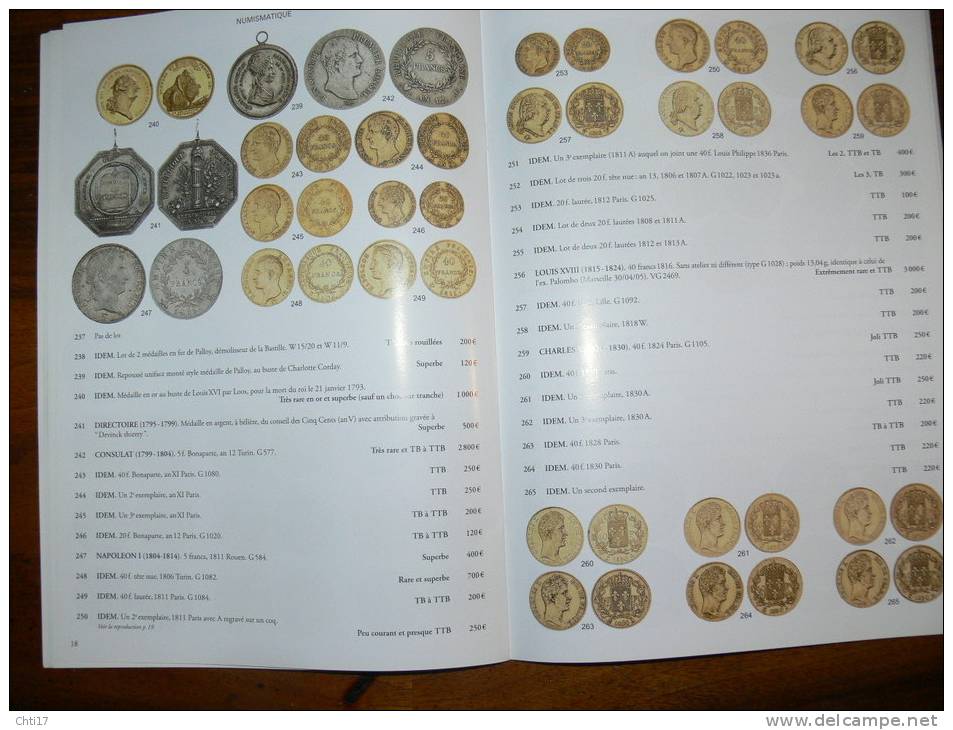 CATALOGUE VENTES NUMISMATIQUE  ROSSINI MONNAIES ANTIQUES CELTES GAULOISES FRANCAISES ETRANGERES AVEC COTE 2008