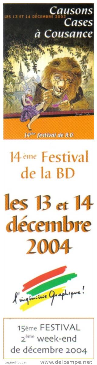 Marque Page BEHE Joseph Festival BD Cousance 2004 (Chimères Le Décalogue - Bookmarks