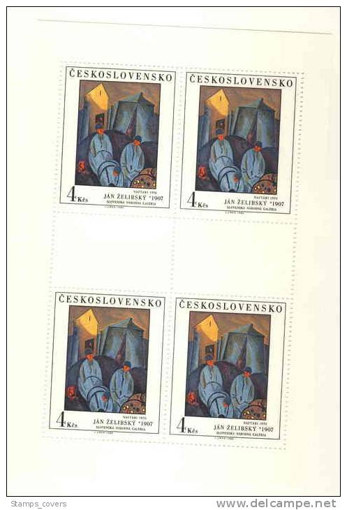 CESKOSLOVENSKO MNH** MICHEL KB 2692/96 SIMAKREMLICKA MILLY ZELIBSKY FILLA - Blocks & Sheetlets