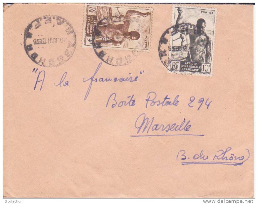 ABECHE > TRANSIT > FORT LAMY - TCHAD Colonies Francaises - Lettre - Marcophilie - Covers & Documents