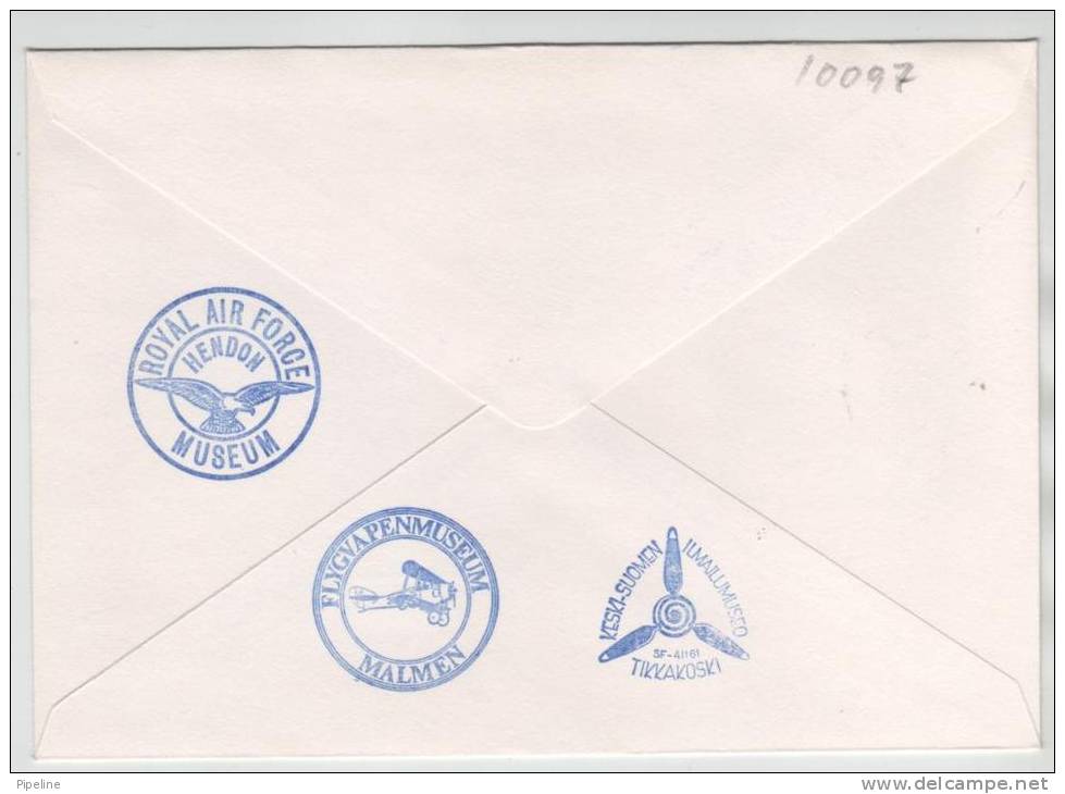 Norway Special Flight Cover Gardemoen Airport 16-6-1984 (see The Cancels On The Backside Of The Cover) - Briefe U. Dokumente