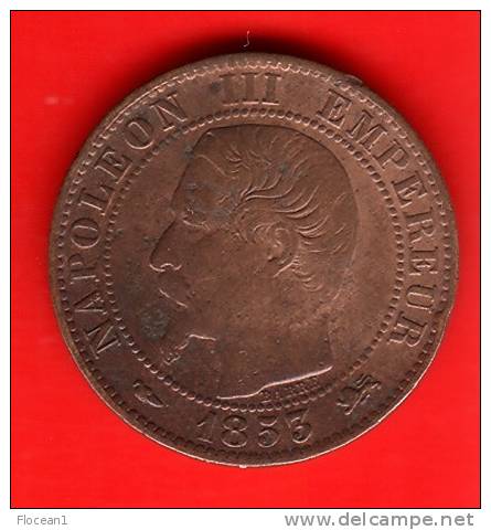 **** 5 CENTIMES 1853 D - LYON - NAPOLEON III TETE NUE - BRONZE **** EN ACHAT IMMEDIAT !!! - 5 Centimes