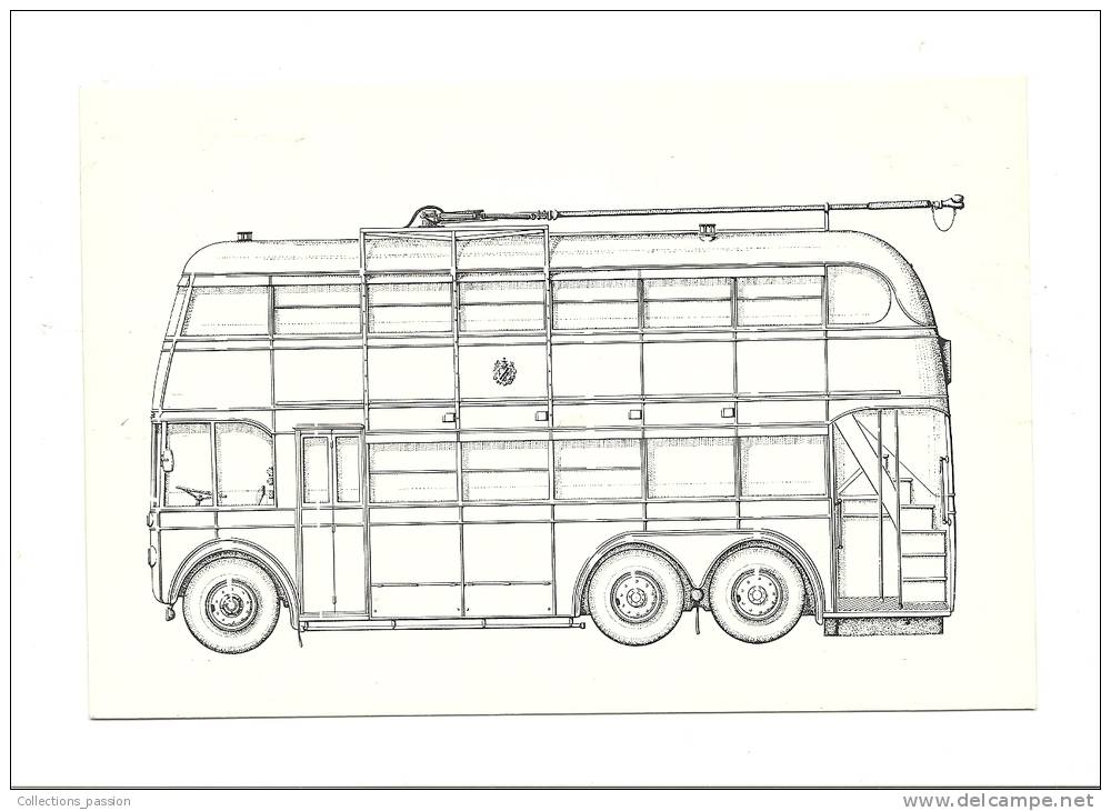 Cp, Bus Et Autocar, Bornemouth Corporation Transport Sunbeam S2 Trolleybus - Autobus & Pullman