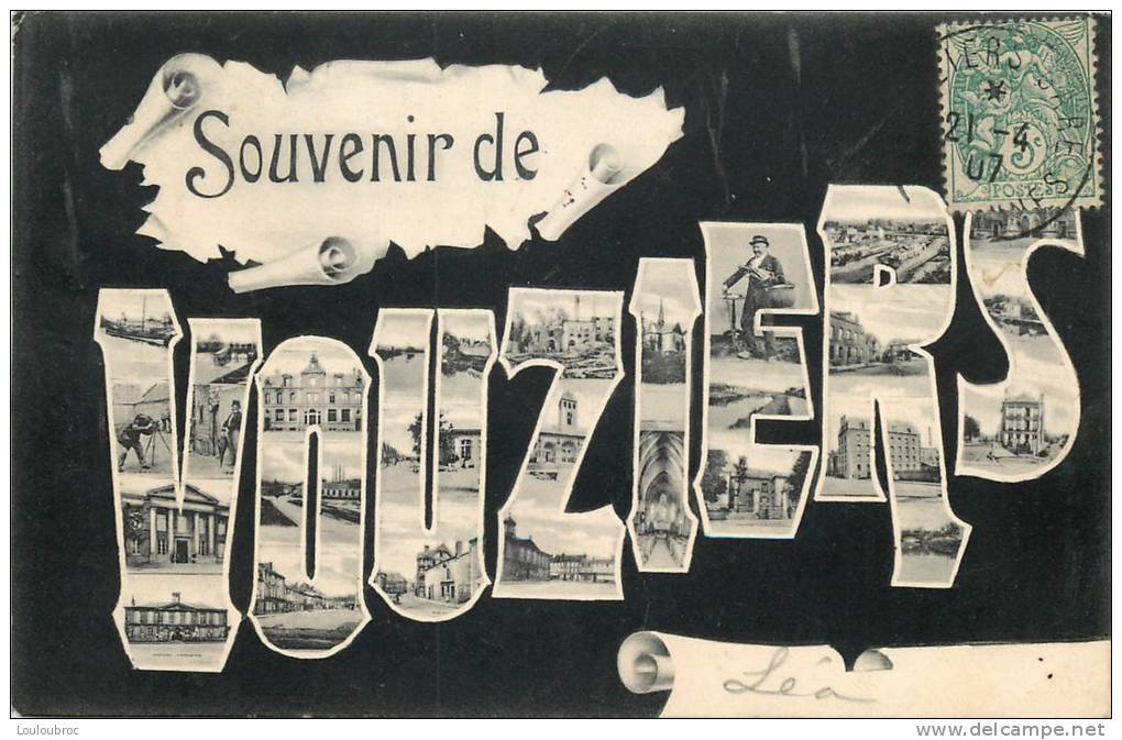 08 VOUZIERS SOUVENIR DE  VOYAGEE EN 1907 - Vouziers