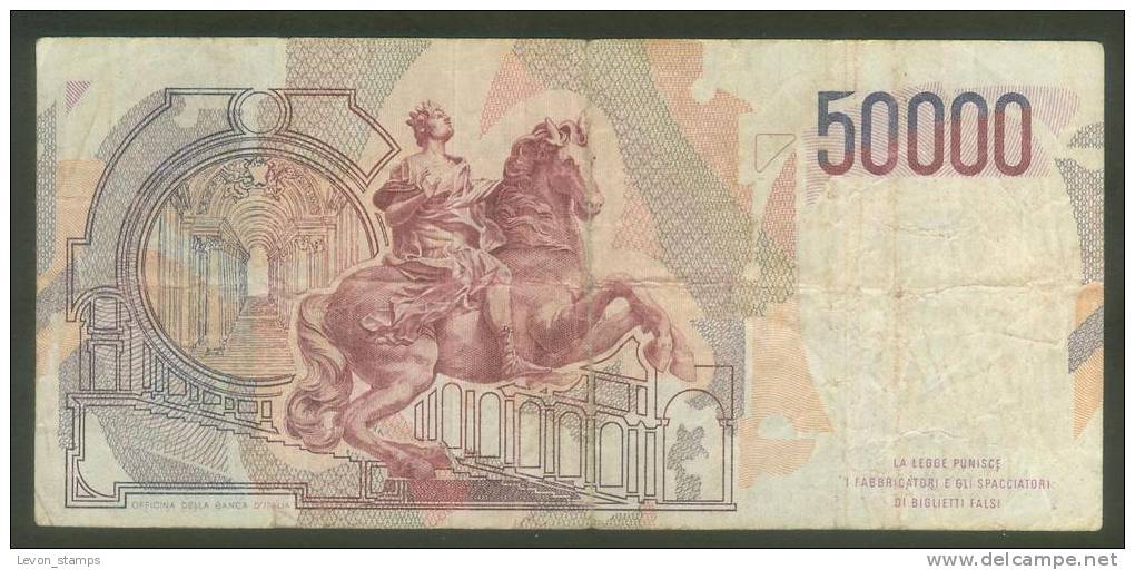 Italy ,50,000 Lire ,1984/86 , No´113, G. - 50000 Lire