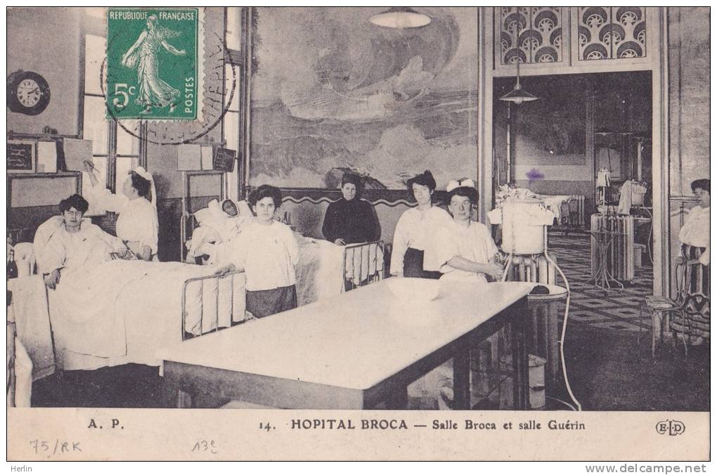 75 - PARIS (10e) - Hôpital Broca - Salle Broca Et Salle Guérin - Santé, Hôpitaux