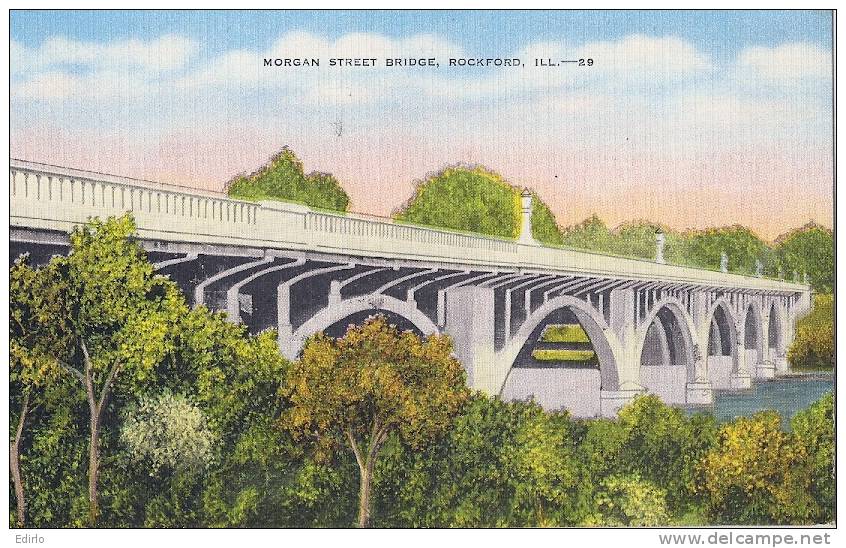 Morgan Street Bridge Rockford - Unused - Rockford