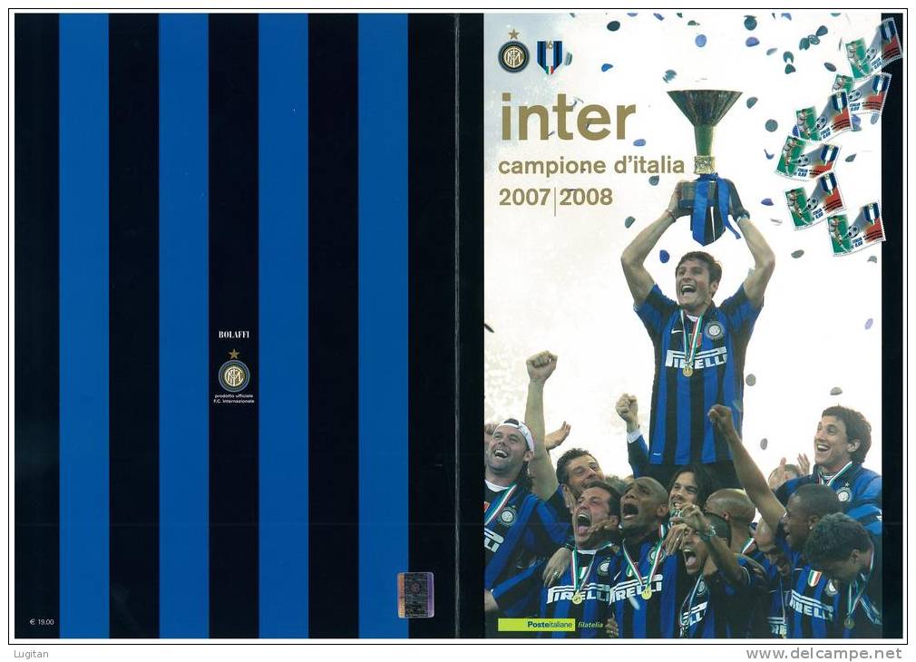 Filatelia -  INTER CAMPIONE D'ITALIA  ANNO 2006 2007 SPECIALE OFFERTA DI FOLDERS EMESSI DALLE POSTE ITALIANE - Pochettes