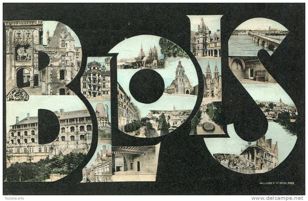 CPA 41 CARTE SOUVENIR DE BLOIS 1912 - Blois