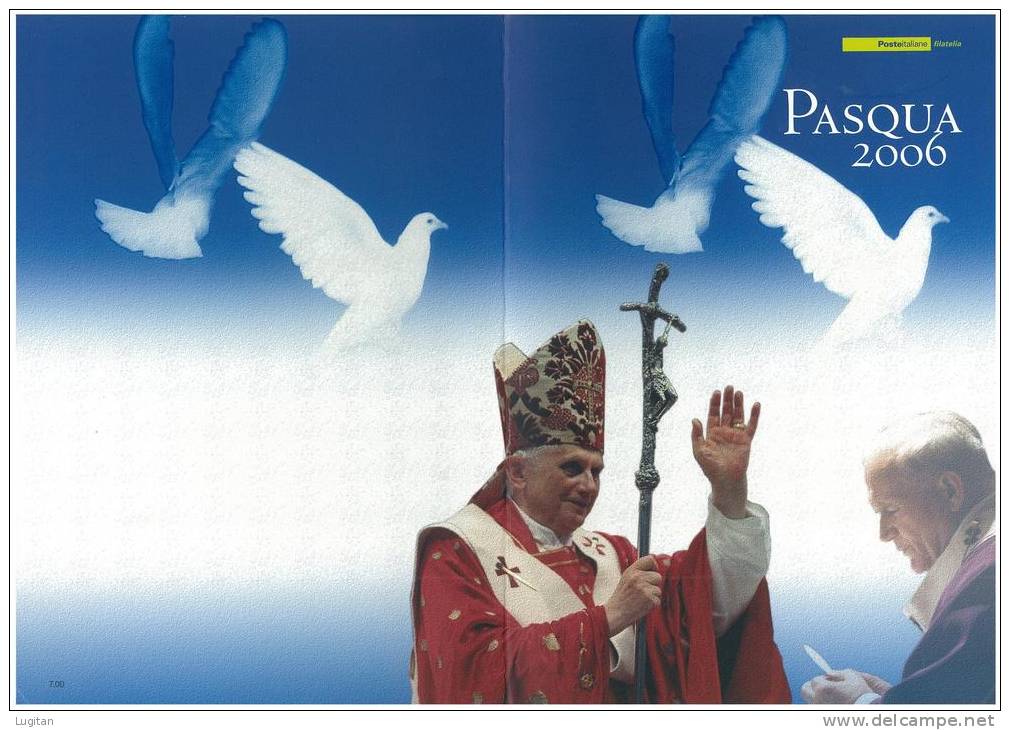 Filatelia - PASQUA   ANNO 2006 SPECIALE OFFERTA DI FOLDERS EMESSI DALLE POSTE ITALIANE - Paquetes De Presentación