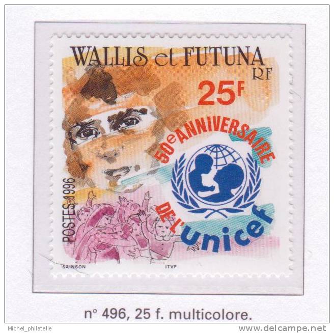 Wallis Et Futuna N° 496 Et 497** Neuf Sans Charniere UNICEF Et C.P.S - Ungebraucht