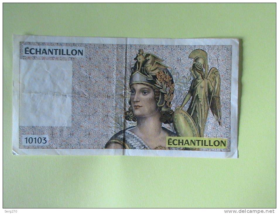 ECHANTILLON DE BILLET DE BANQUE 10103 - Specimen