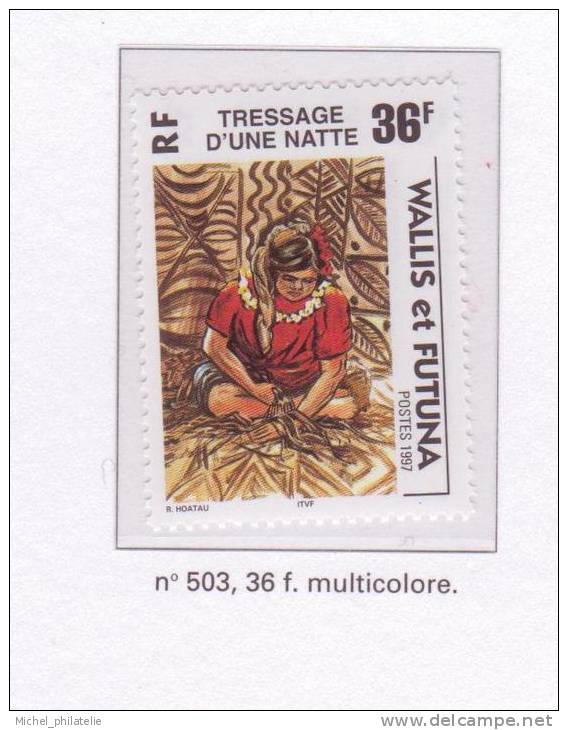 Wallis Et Futuna N° 502 à 504** Neuf Sans Charniere   SCENES DE LA VIE WALLISIENNE - Unused Stamps