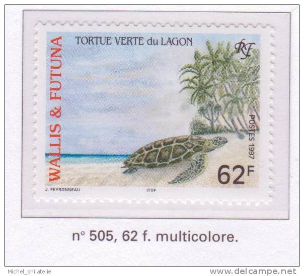 Wallis Et Futuna N° 505 Et 506** Neuf Sans Charniere   FAUNE LA TORTUE - Neufs