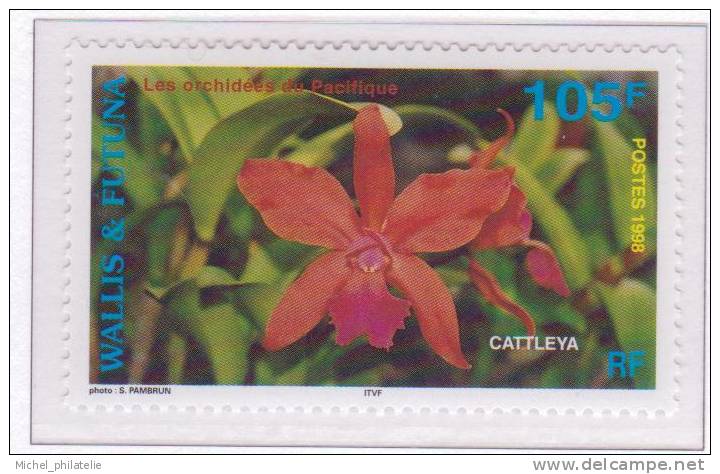 Wallis Et Futuna N° 513 à 516** Neuf Sans Charniere  FLORE Fleurs Orchidées Du Pacifique - Nuevos