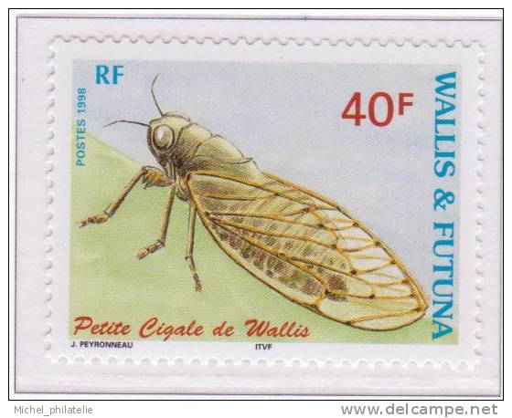 Wallis Et Futuna N °521-522** Neuf Sans Charniere   Faune Insectes - Unused Stamps