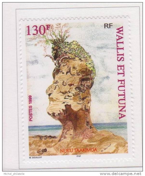 Wallis Et Futuna N °529** Neuf Sans Charniere   Roche Sculptee - Unused Stamps