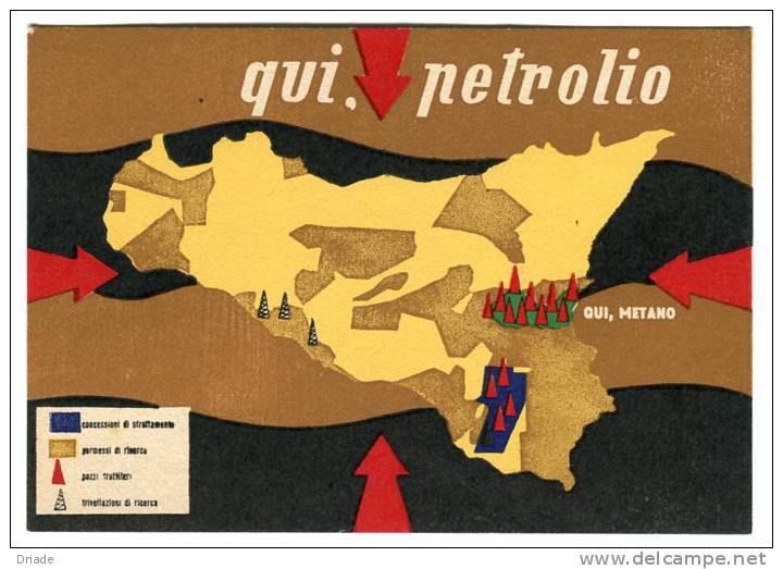 CARTOLINA FORMATO GRANDE PARTITO NAZIONALE MONARCHICO LISTA STELLA E CORONA SICILIA POLITICA - Parteien & Wahlen