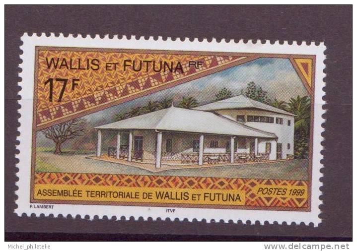 Wallis Et Futuna N °531 Et 531A** Neuf Sans Charniere  Assemblee De Wallis- Facade Du Sénat - Neufs