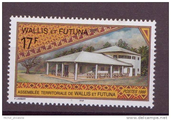 Wallis Et Futuna N °531 Et 531A** Neuf Sans Charniere  Assemblee De Wallis- Facade Du Sénat - Nuevos