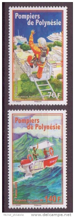 Polynesie N° 863 Et 864** Neuf Sans Charnire Sapeurs Pompiers - Nuevos