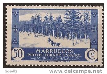 MA156-LA978TV-CG.Marruecos .Maroc.Marocco.MARRUECOS ESPAÑOL VISTAS Y PAISAJES 1935/7.(Ed 156**)  Sin Charnela LUJO RAR - Árboles