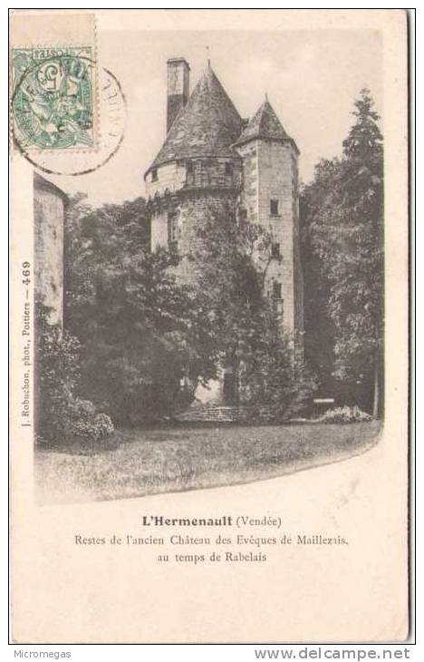 L'HERMENAULT - Restes De L'ancien Château Des Evèques De Maillezais, Au Temps De Rabelais - L'Hermenault