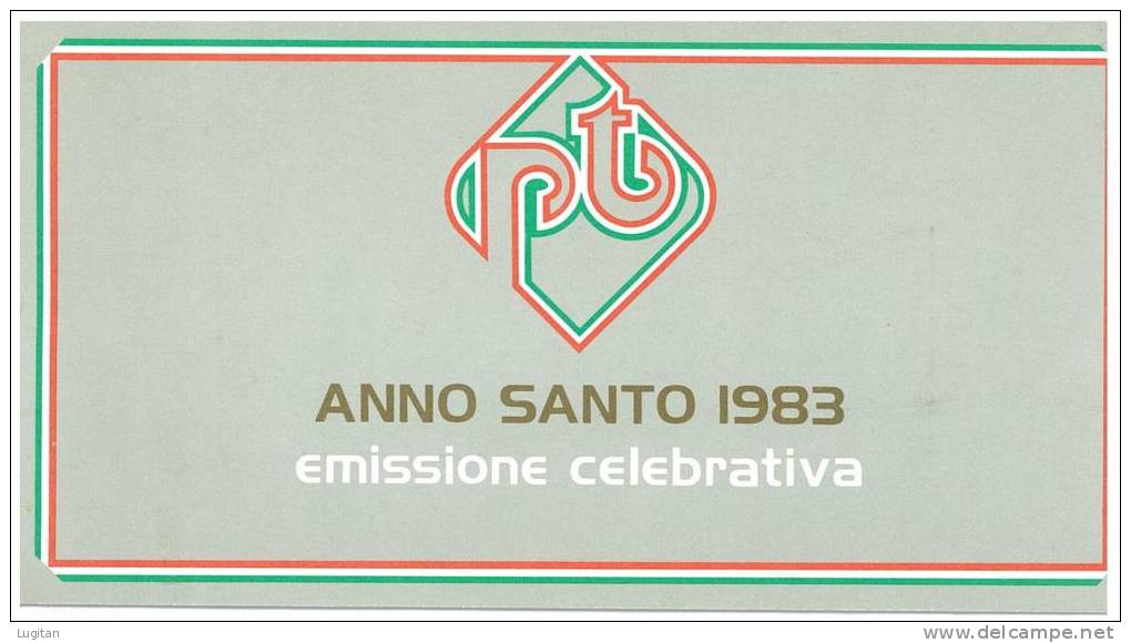 Filatelia - ANNO SANTO - ANNO 1983  SPECIALE OFFERTA DI FOLDERS EMESSI DALLE POSTE ITALIANE - Pochettes