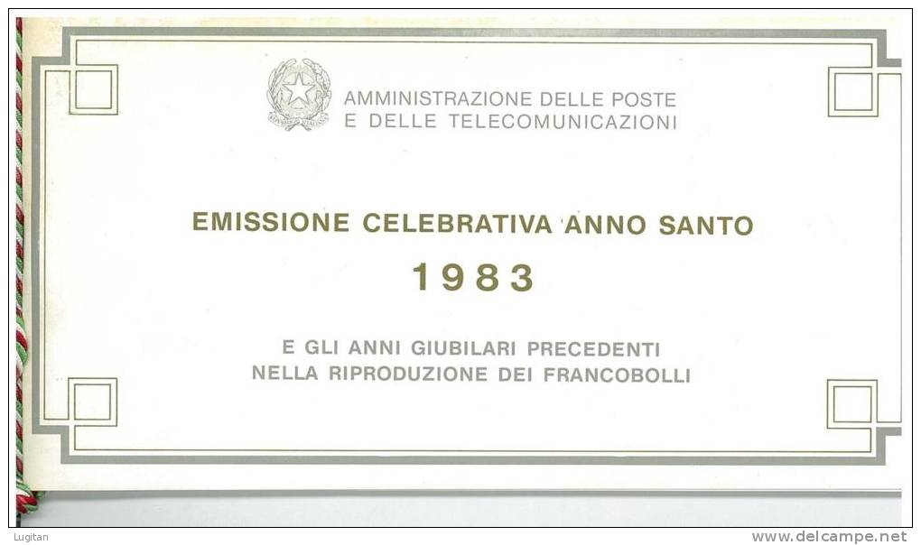 ANNO SANTO ED ANNI GIUBILARI - ANNO 1983 - FOLDER  SPECIALE OFFERTA DI FOLDERS EMESSI DALLE POSTE ITALIANE - Pochettes
