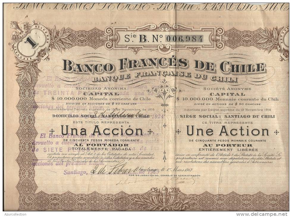 BANQUE FRANCAISE DE CHILI - Bank & Insurance