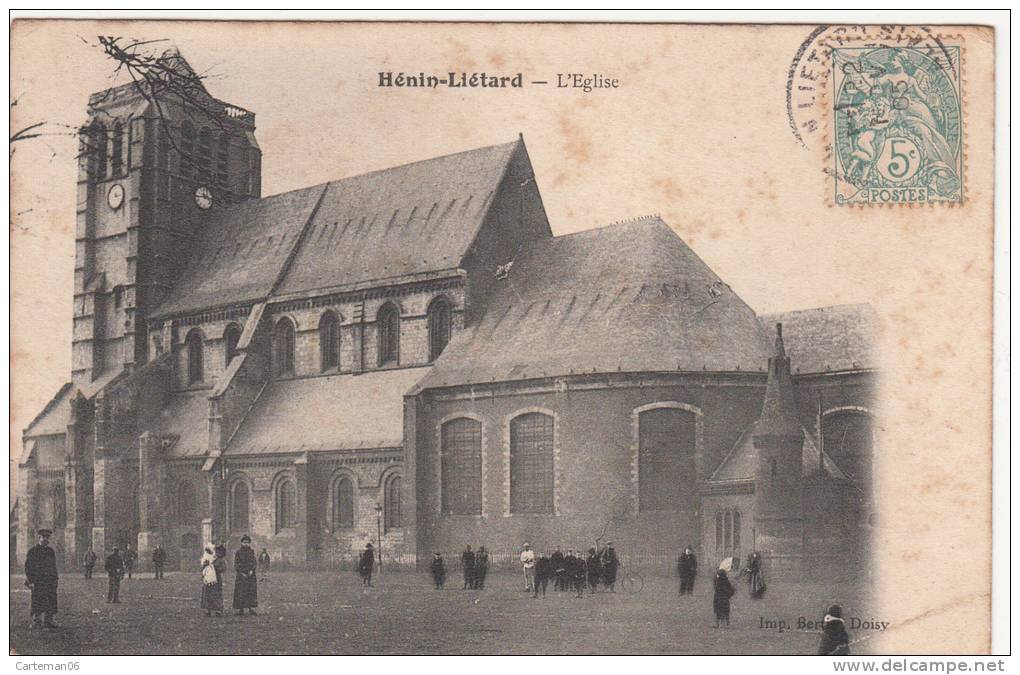 62 - Hénin Liétard - L'église - Editeur: Doisy - Henin-Beaumont