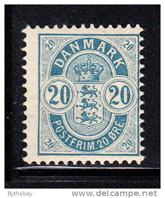 Denmark Scott #48 MH 20o Arms - Unused Stamps