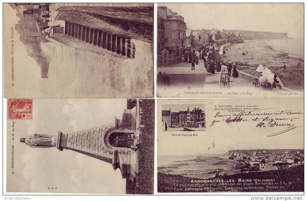 Arromanches.          14          Lot De   4   Cartes ..Vues Diverses   (voir Scan) - Arromanches