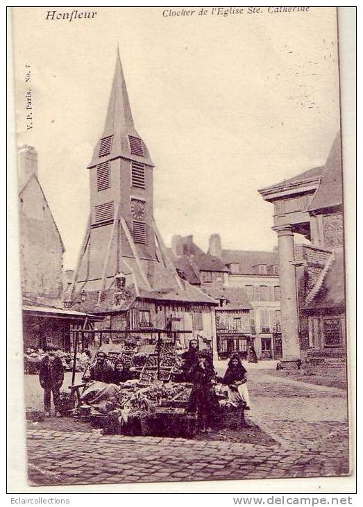 Honfleur          14           . Lot De 6 Cartes  ...Vues Diverses Dont Marché, Bateau - Honfleur