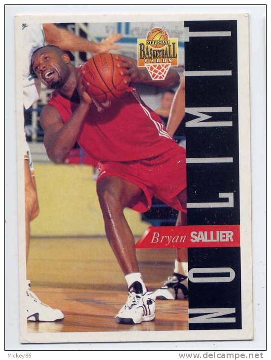 Basket-ball  France PANINI----LE MANS-- 1994-95--Bryan  SALLIER- Carte  N° NL 16-- - Tarjetas