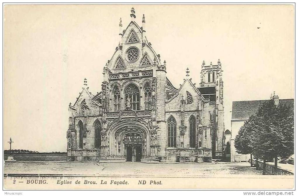 CPA 01 - Bourg - Eglise De Brou - La Façade - Eglise De Brou