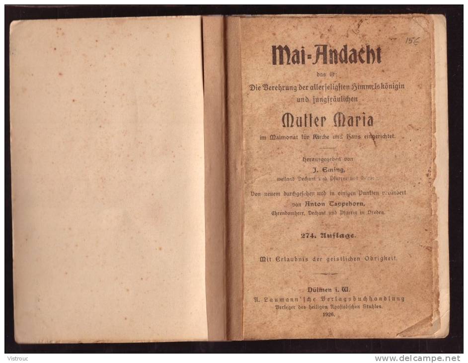 "Mai= Andacht " Mutter MARIA - 1926. - Autres & Non Classés