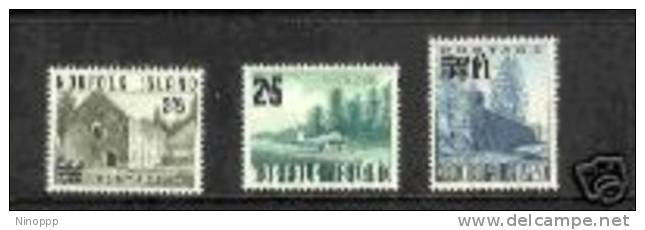 Norfolk Island-1960 Surcharges  ASC 26-28   MNH - Norfolk Island