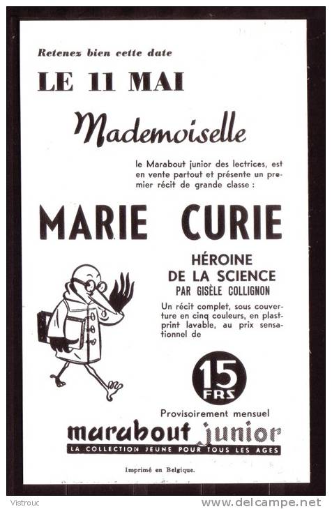 Supplément - Pub Pour La Nouvelle Série "Marabout Mademoiselle" - Insert  MJ N° 49. - Marabout Junior