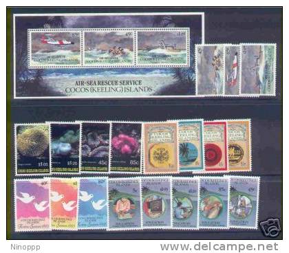 Cocos Islands-1993 Year ASC 263-281  19stamps+ 1MS     MNH - Kokosinseln (Keeling Islands)