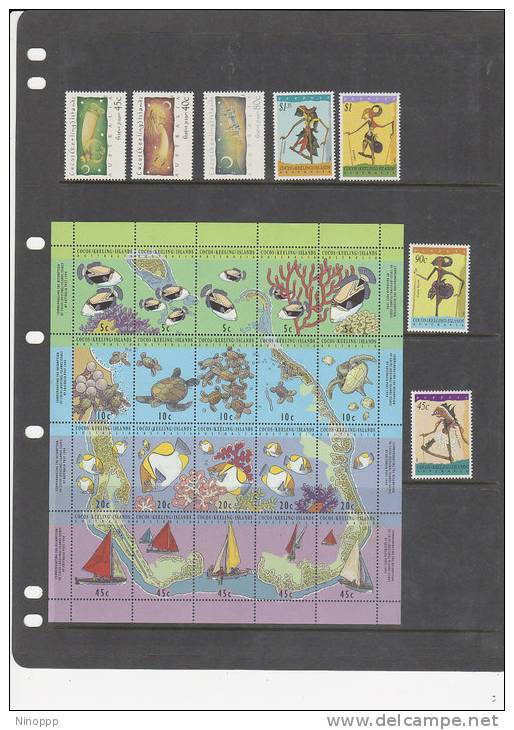 Cocos Islands-1994 Year ASC282-308, 27 Stamps     MNH - Cocos (Keeling) Islands