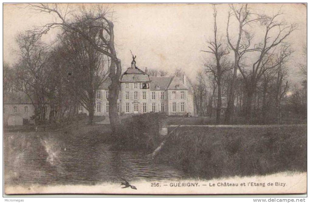 GUERIGNY - Le Château Et L'Etang De Bizy - Guerigny