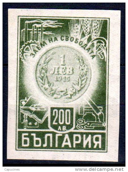 BULGARIE - 1945: "Emprunt De La Libération" - N° 455** - Neufs